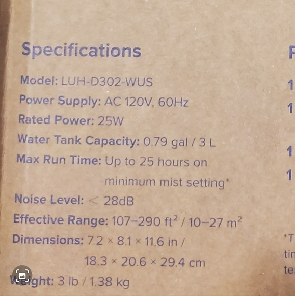 LiVoit Humidifier NWT - Picture 7 of 7